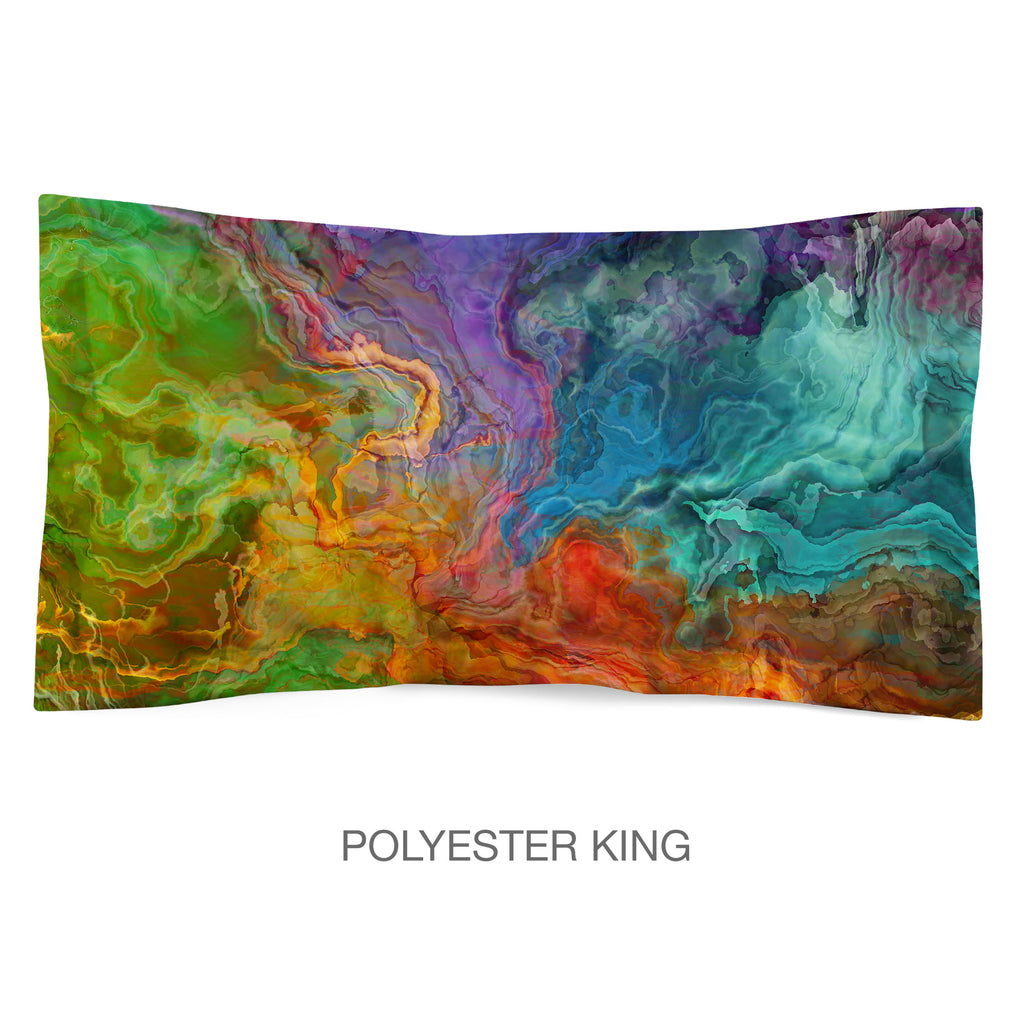 Abstract Shams in Cotton or Polyester, Carnival