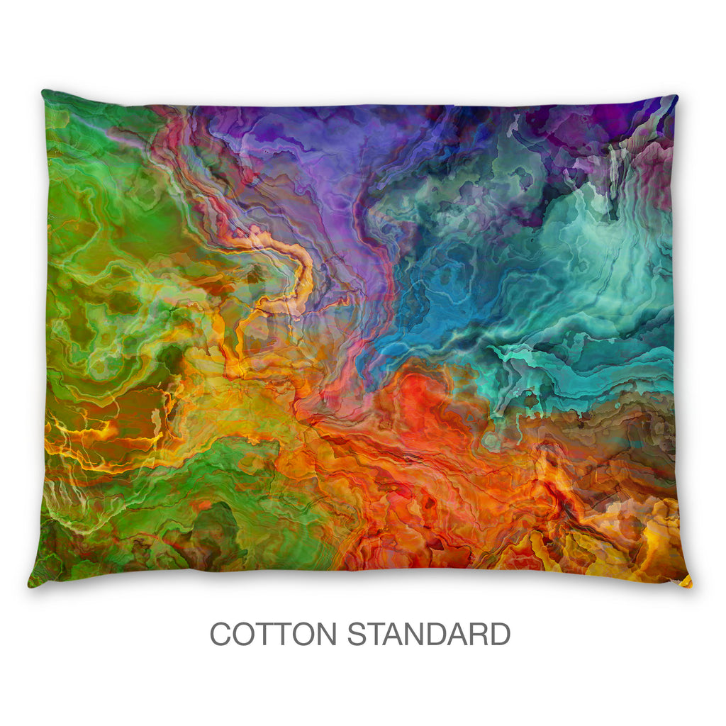 Abstract Shams in Cotton or Polyester, Carnival