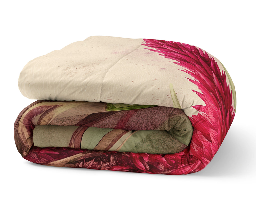 Floral Comforter, Celosia Cocks Comb