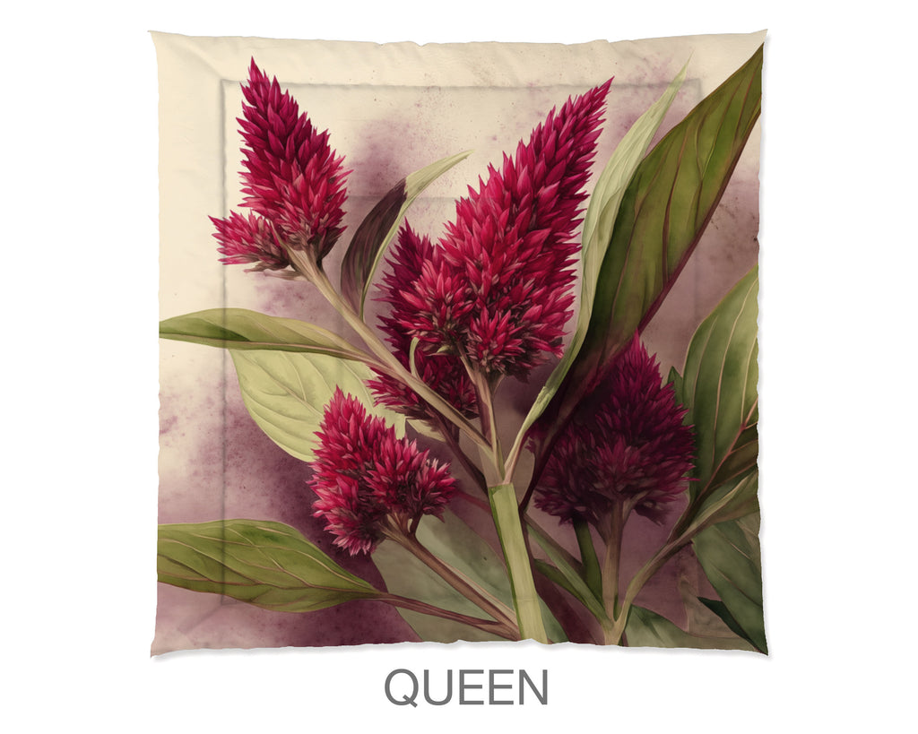 Floral Comforter, Celosia Cocks Comb