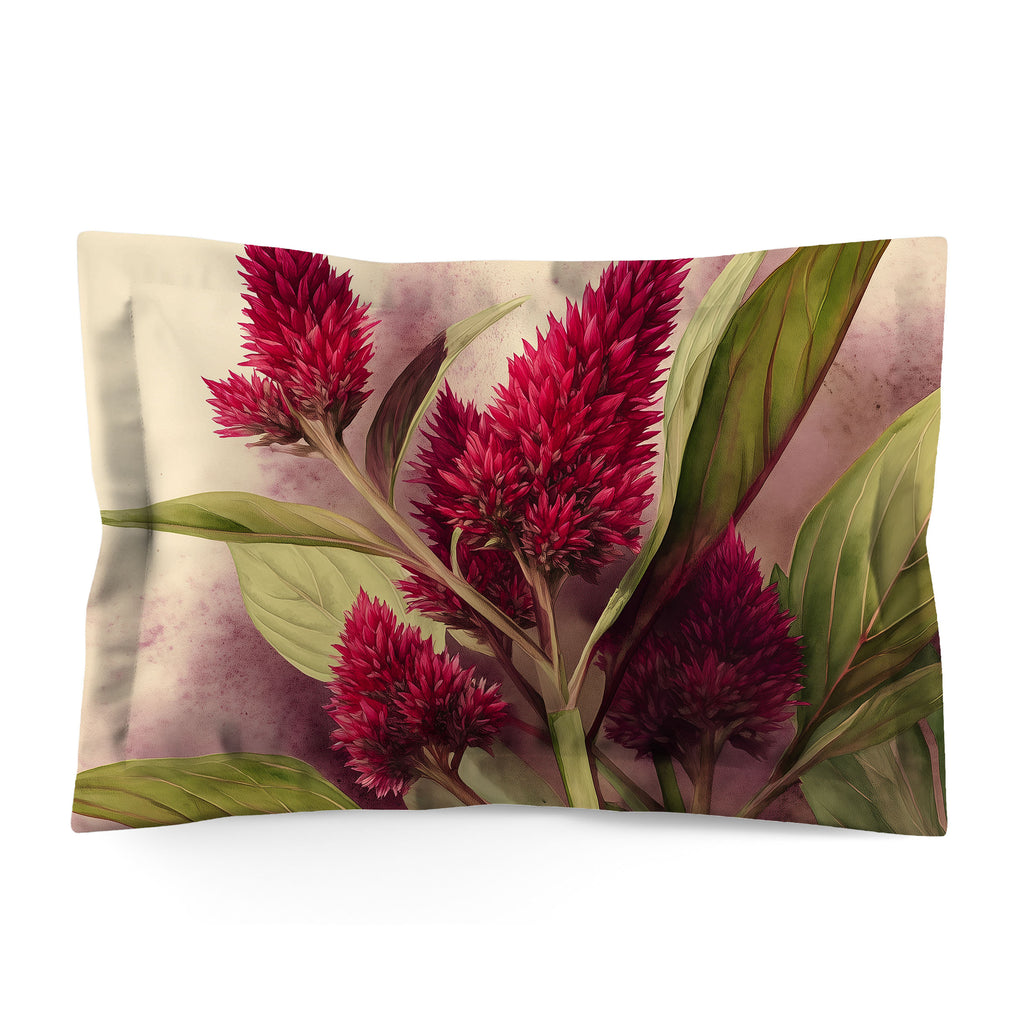 Floral Sham, Celosia Cocks Comb