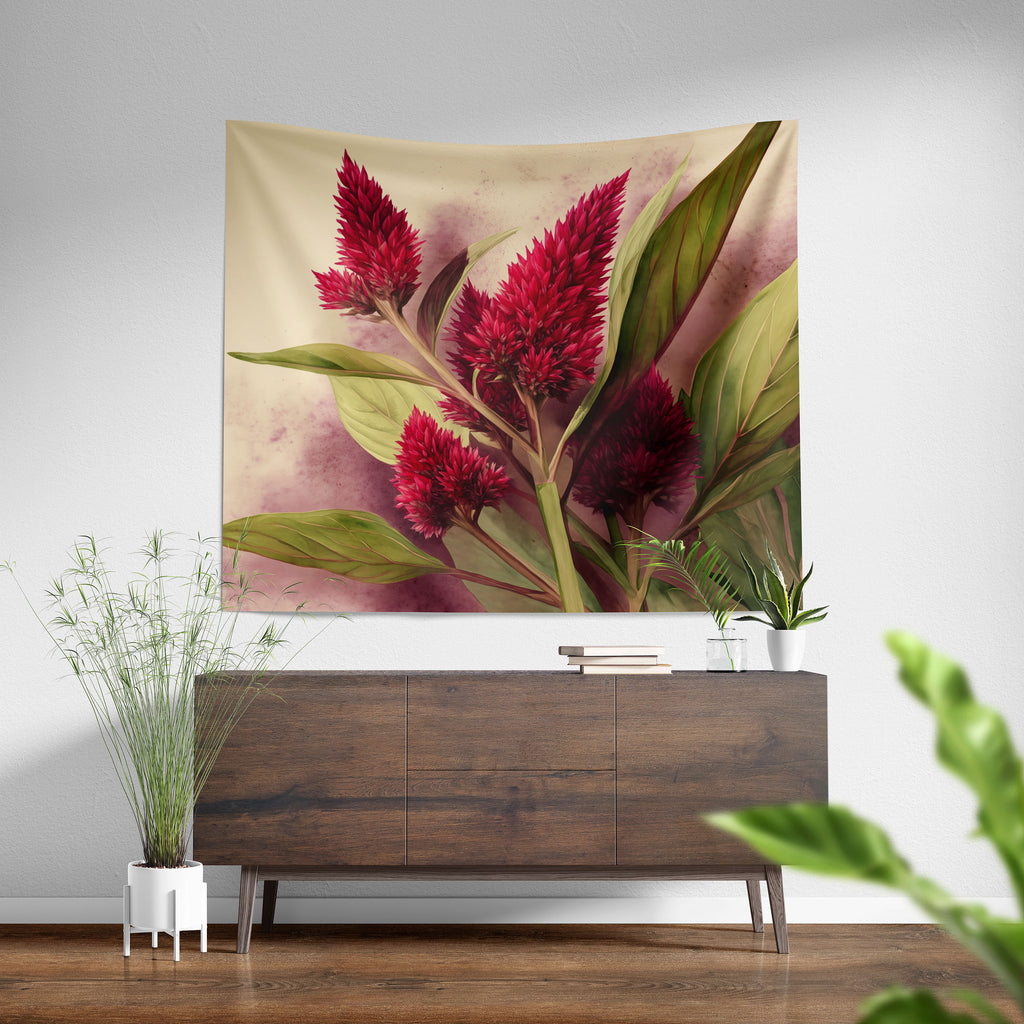 Floral Tapestry, Celosia Cocks Comb