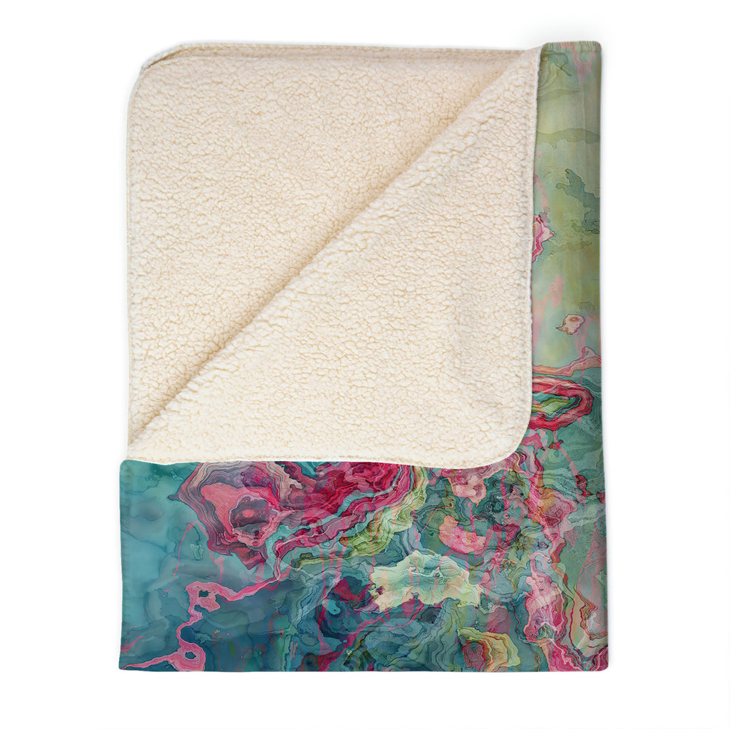 Abstract Fleece Throw, Clarity