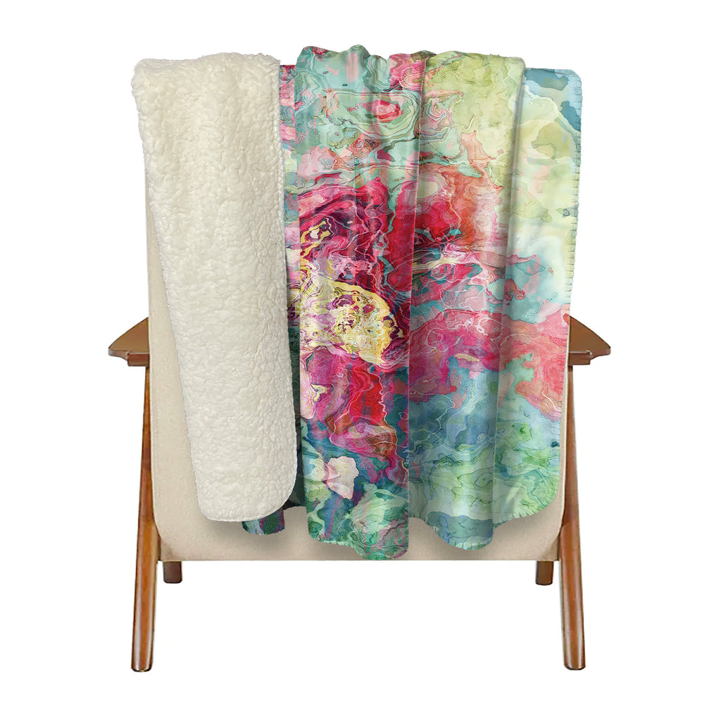 Abstract Fleece Throw, Clarity