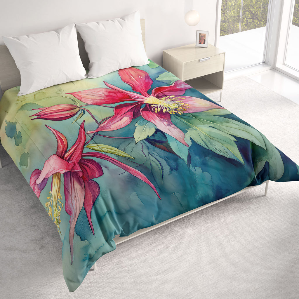 Floral Comforter, Columbine