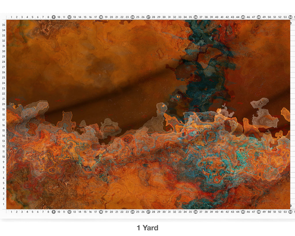 Abstract Fabric by the Yard, Copper Passion