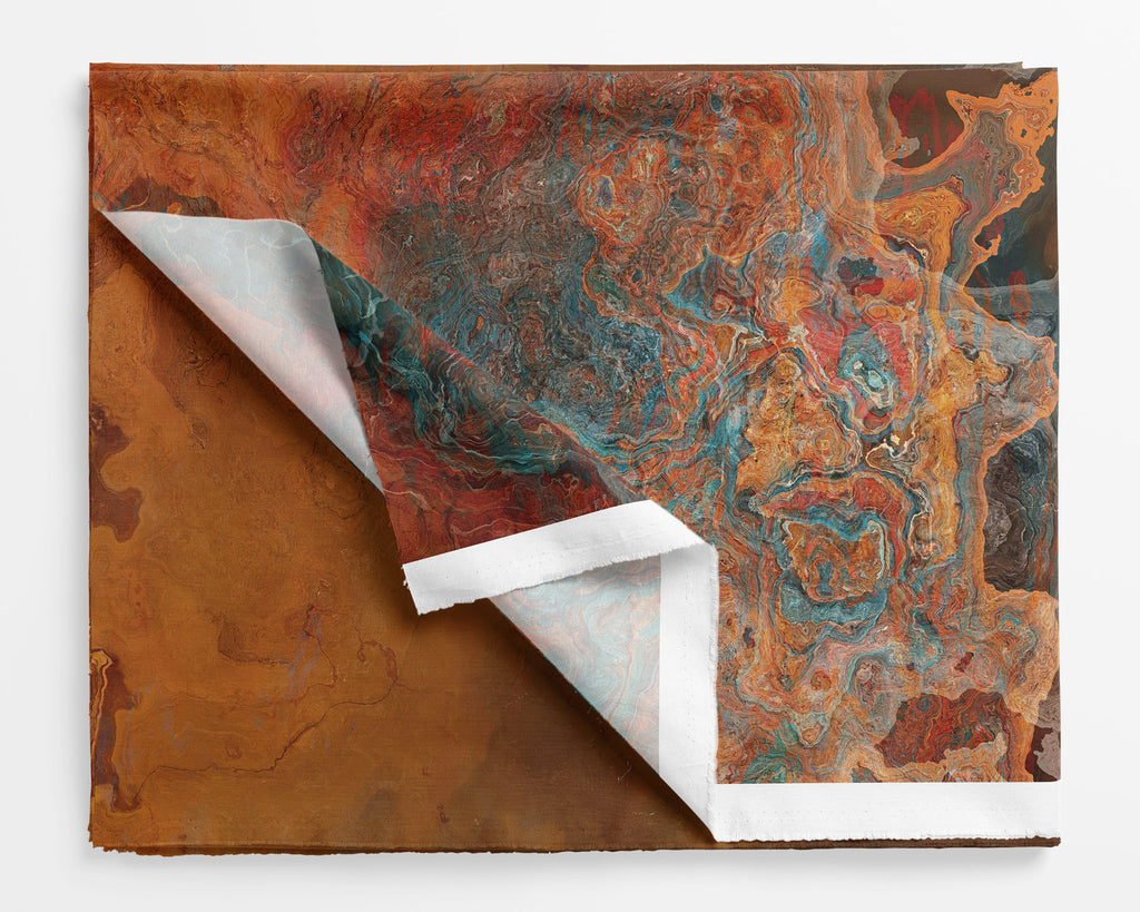 Abstract Fabric by the Yard, Copper Passion