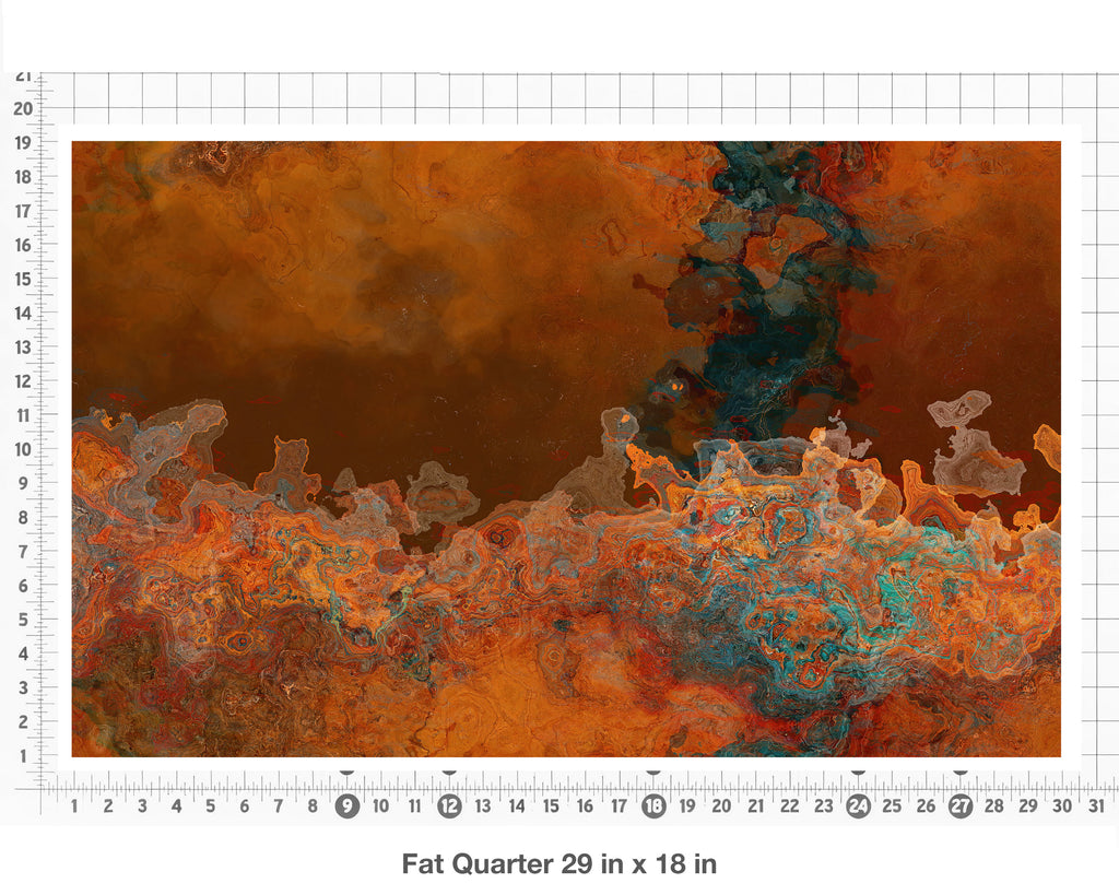 Abstract Fabric by the Yard, Copper Passion