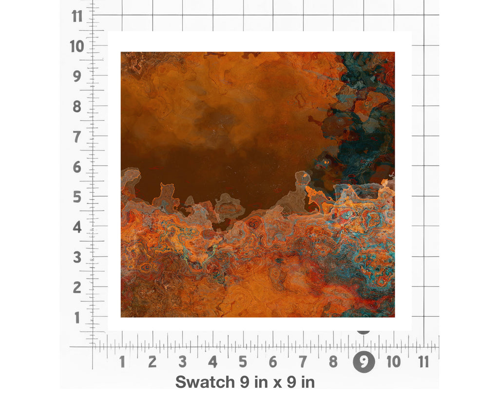 Abstract Fabric by the Yard, Copper Passion