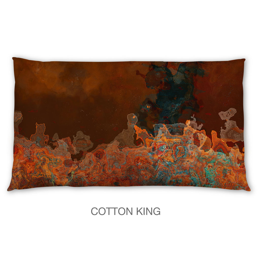 Abstract Shams in Cotton or Polyester, Copper Passion