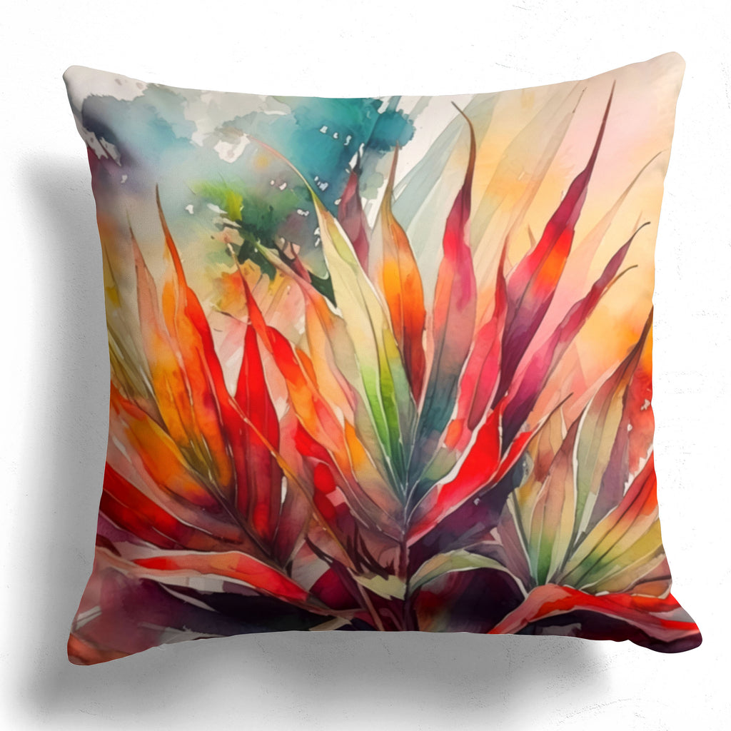 Floral Pillow Cover, Cordyline