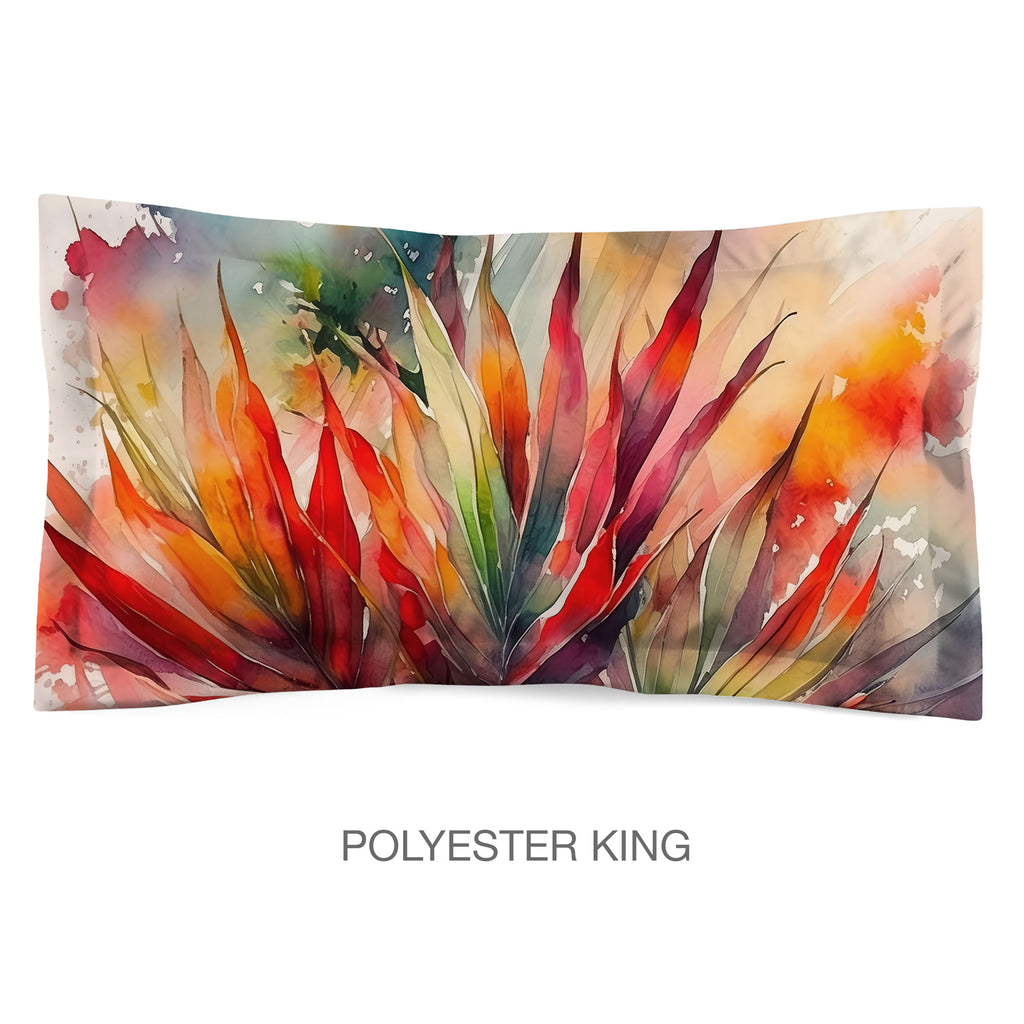 Floral Sham in Cotton or Polyester, Cordyline