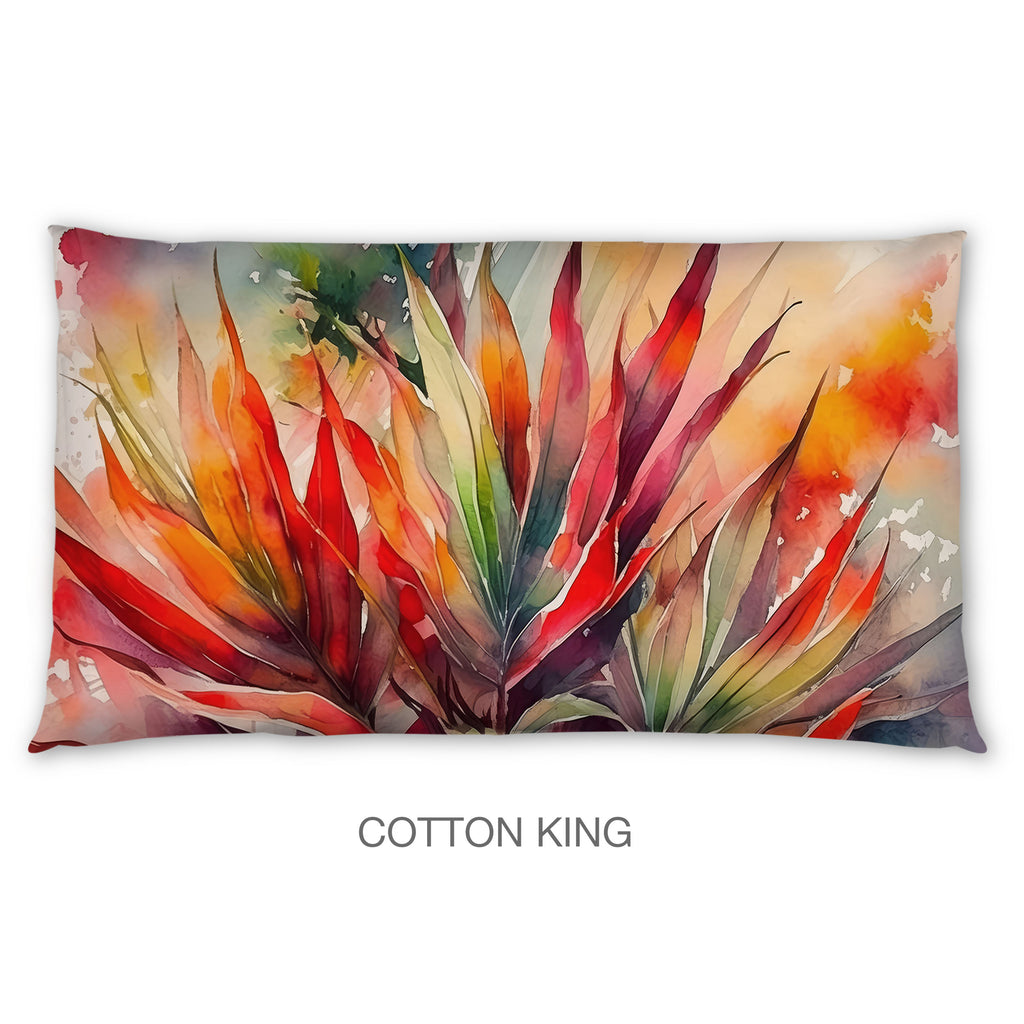 Floral Sham in Cotton or Polyester, Cordyline