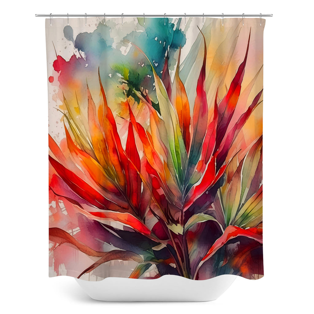 Floral Shower Curtain, Cordyline