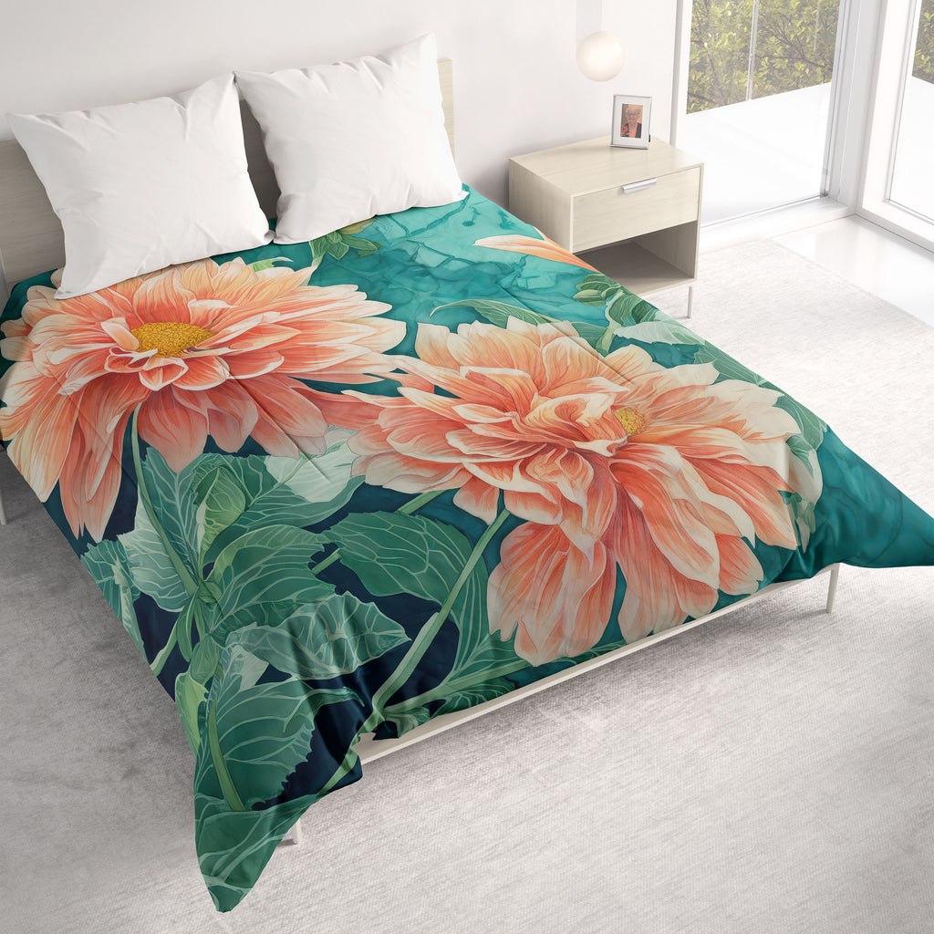 Floral Comforter, Dalias