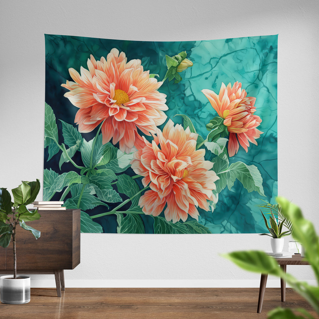 Floral Tapestry, Dalias