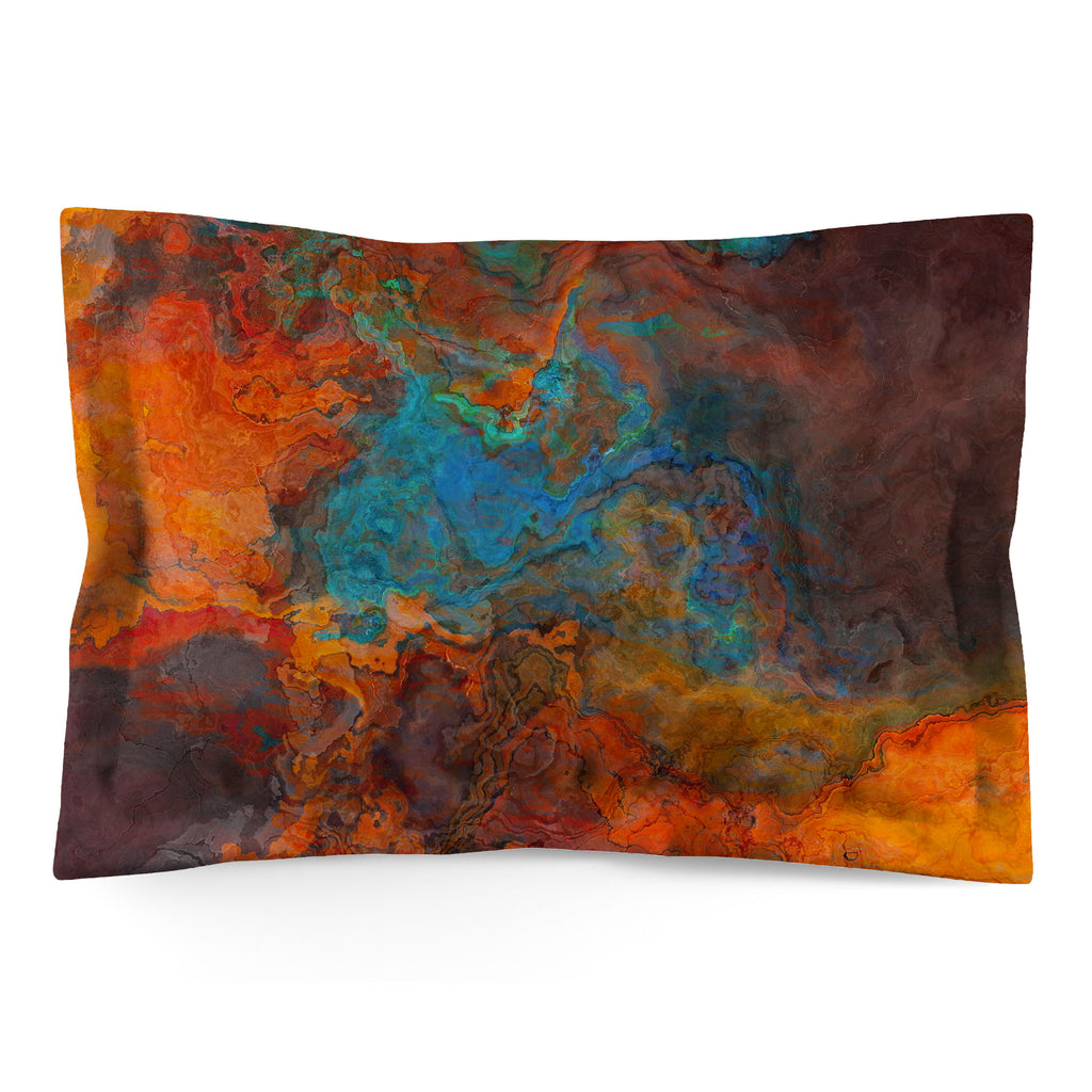 Abstract Shams in Cotton or Polyester, Desert Fusion