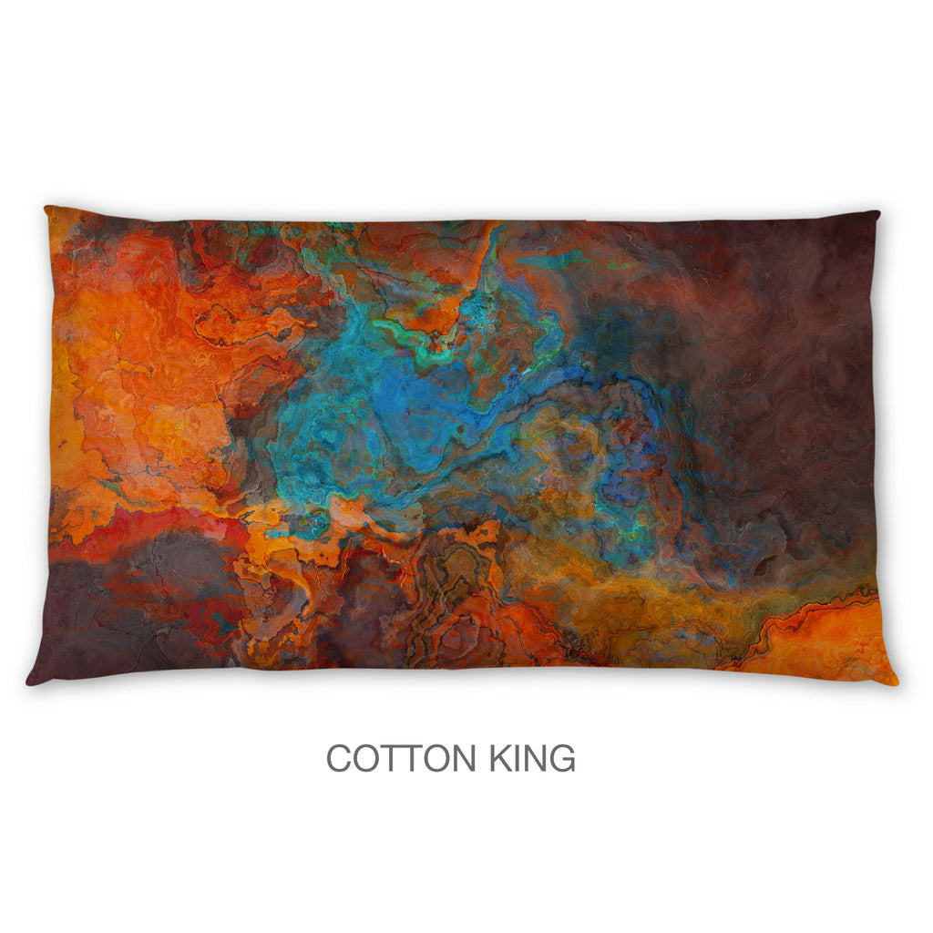 Abstract Shams in Cotton or Polyester, Desert Fusion