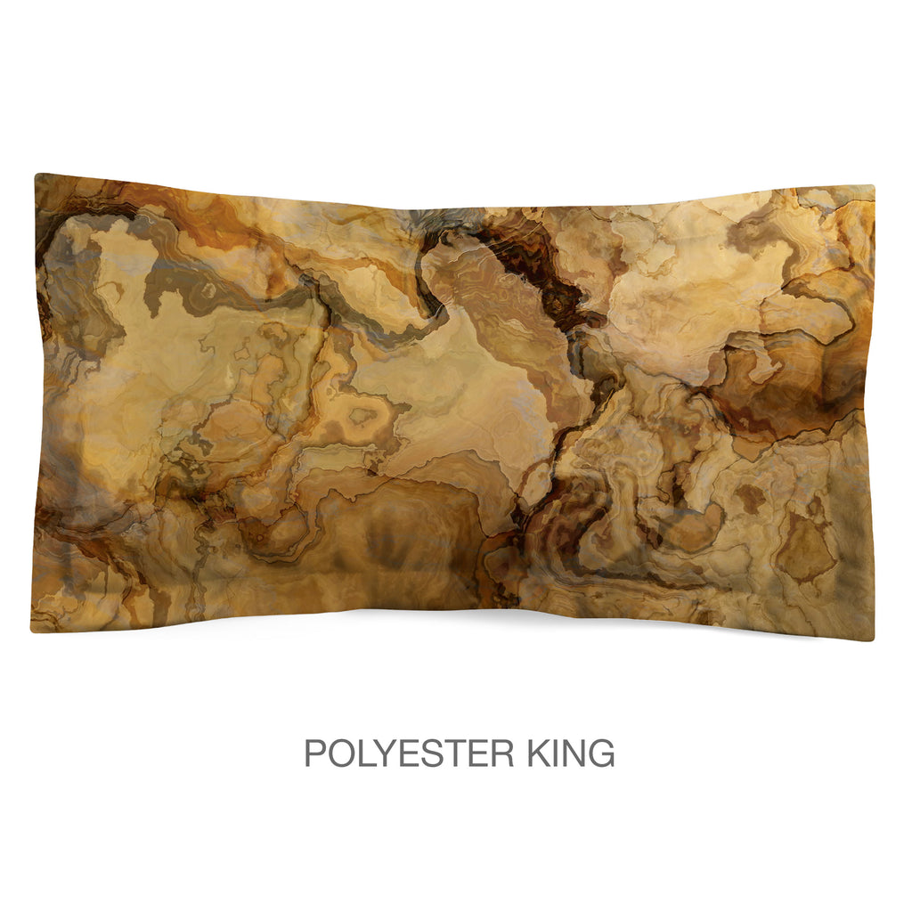 Abstract Shams in Cotton or Polyester, Earthbound