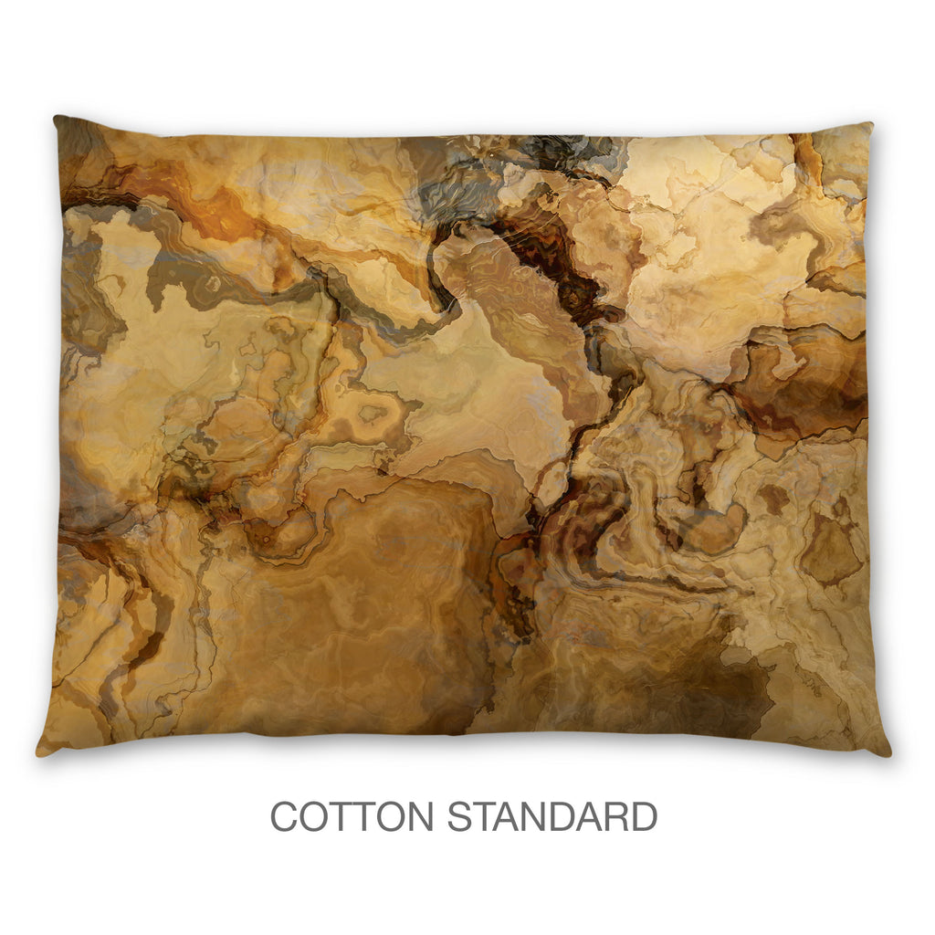 Abstract Shams in Cotton or Polyester, Earthbound