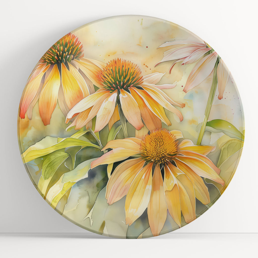 Floral Dinnerware, Echinacea Coneflower