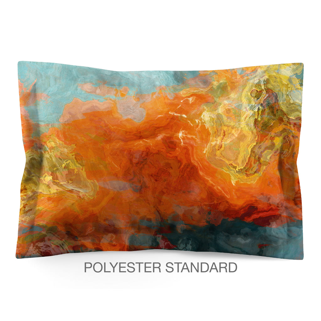 Abstract Shams in Cotton or Polyester, Electric Illusion