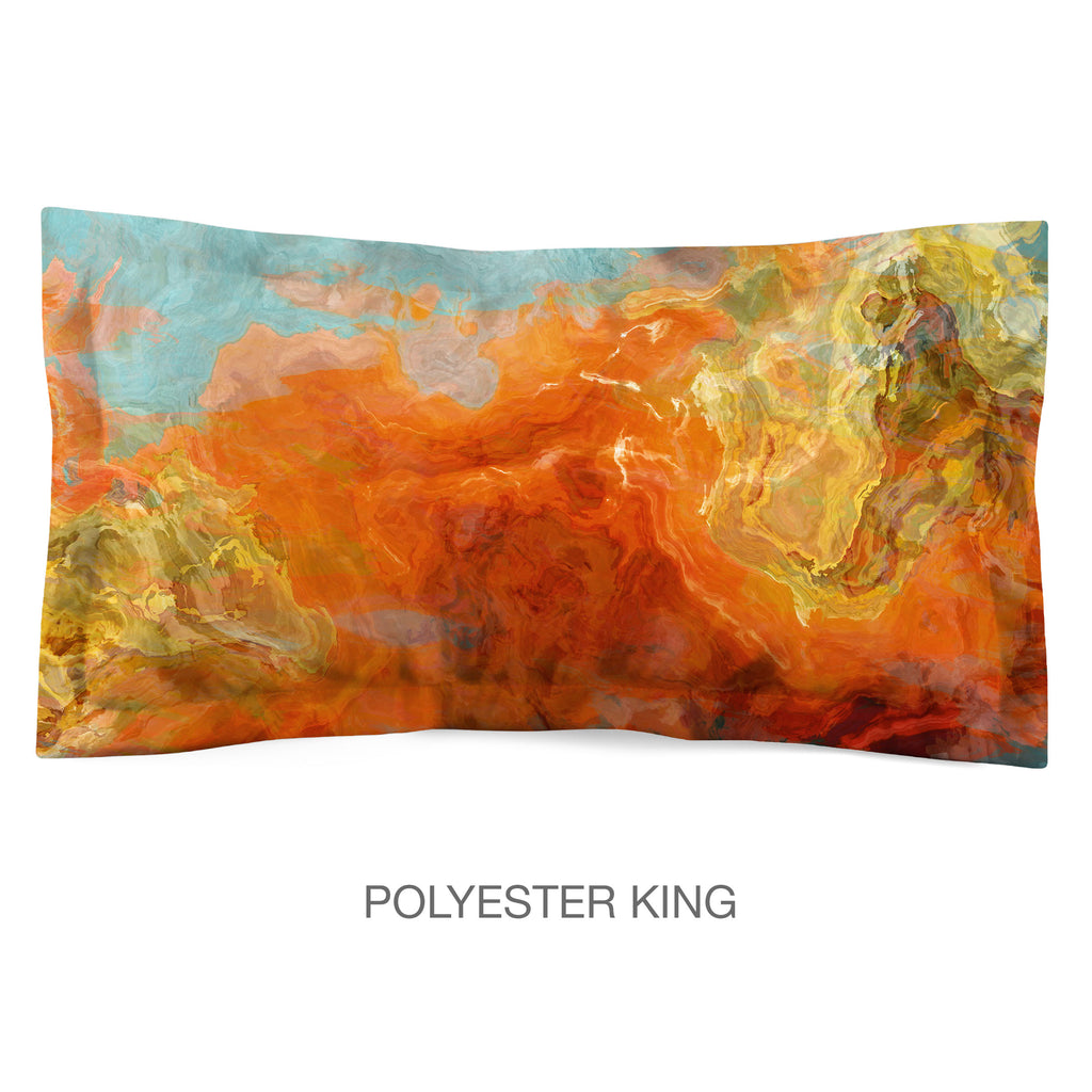 Abstract Shams in Cotton or Polyester, Electric Illusion