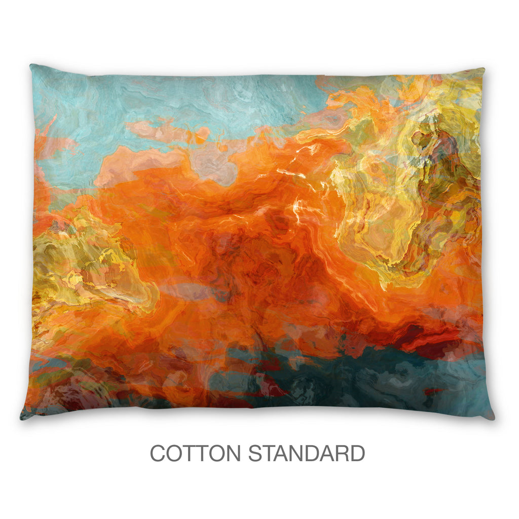 Abstract Shams in Cotton or Polyester, Electric Illusion