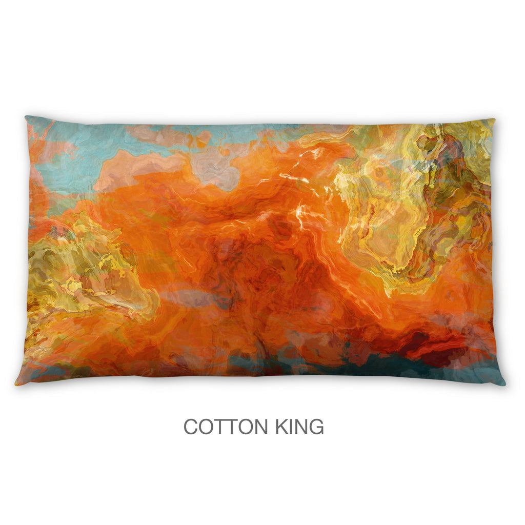 Abstract Shams in Cotton or Polyester, Electric Illusion