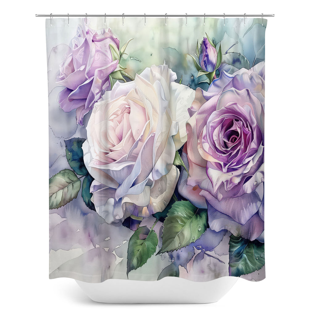 Floral Shower Curtain, English Roses
