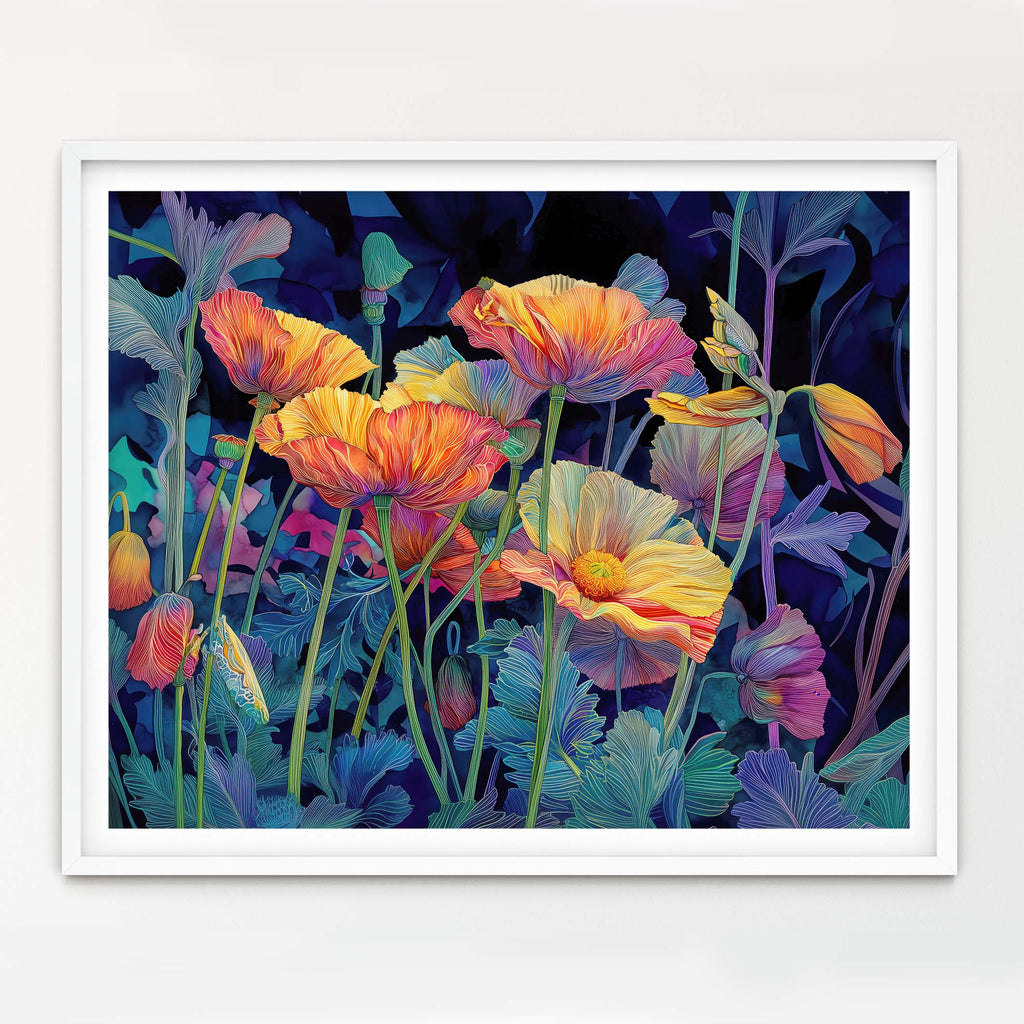 Floral Art Paper Print, Fantasy Flower