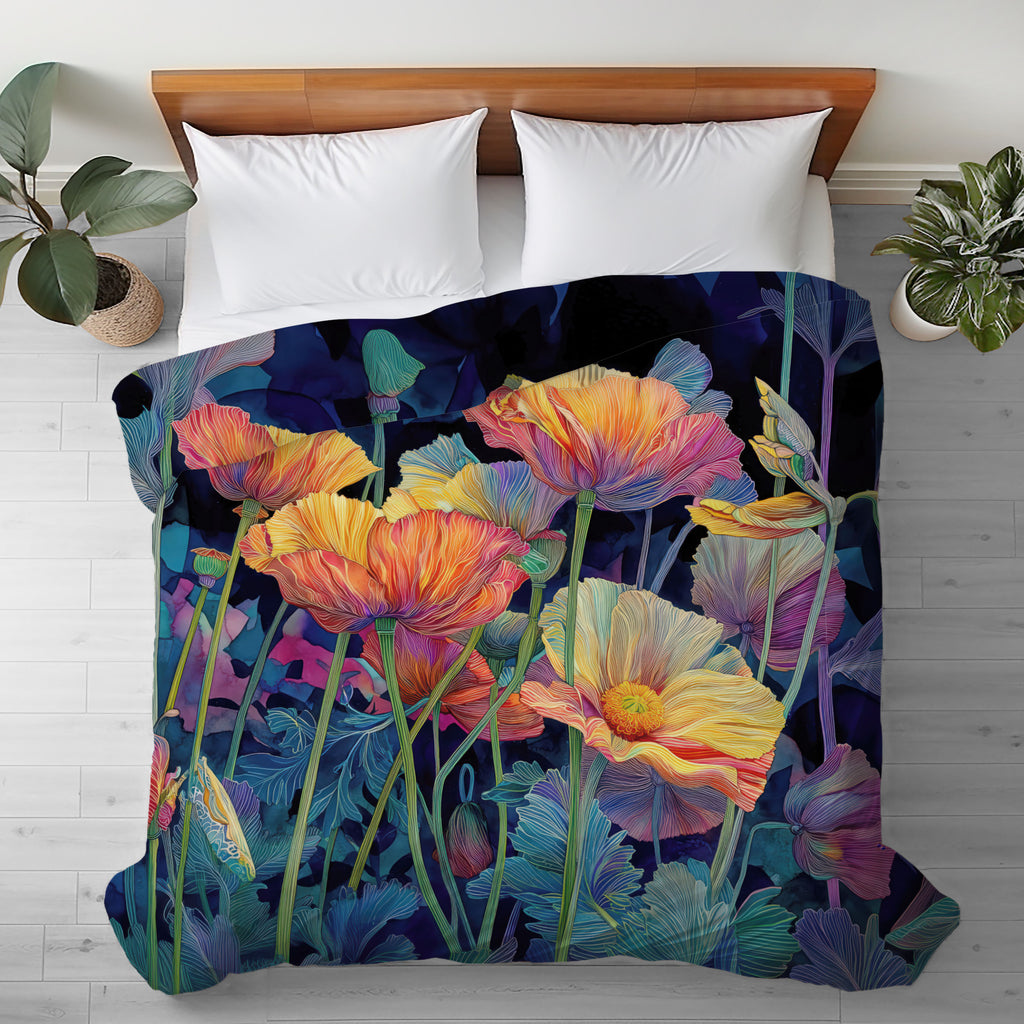 Floral Duvet Cover, Fantasy Flower
