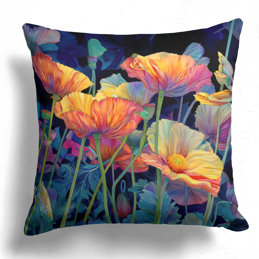 Floral Pillow Cover, Fantasy Flower