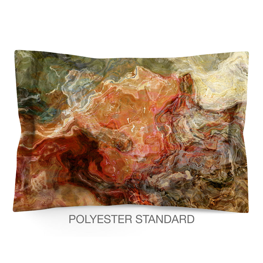 Abstract Shams in Cotton or Polyester, Firestarter