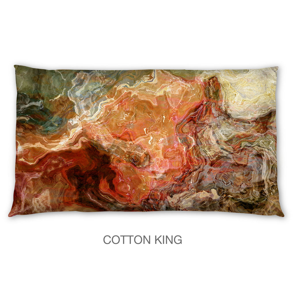 Abstract Shams in Cotton or Polyester, Firestarter