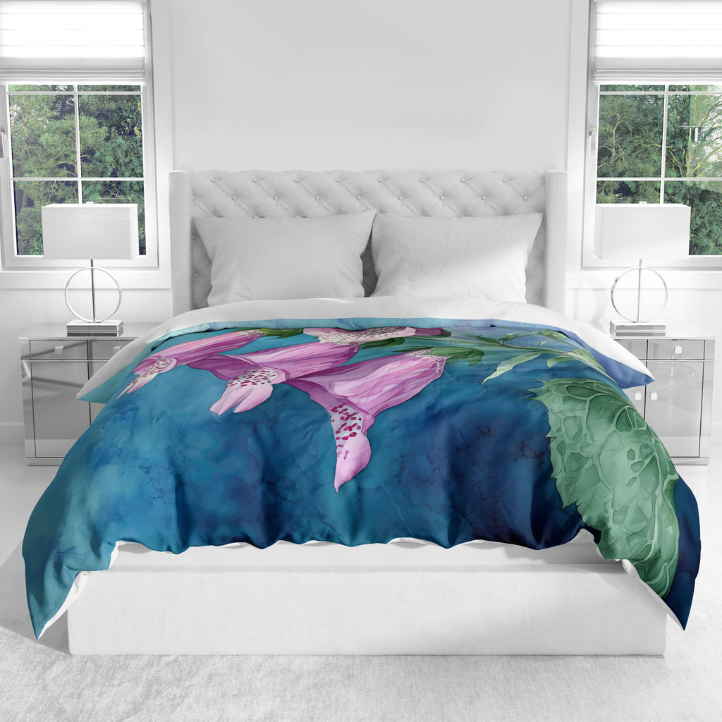 Floral Duvet Covers, Foxglove