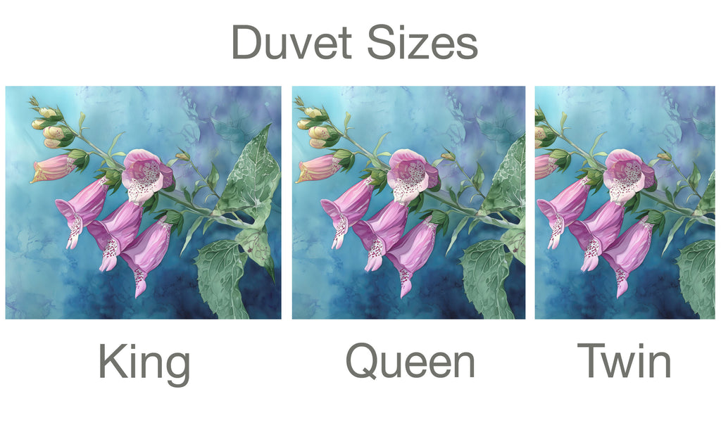 Floral Duvet Covers, Foxglove