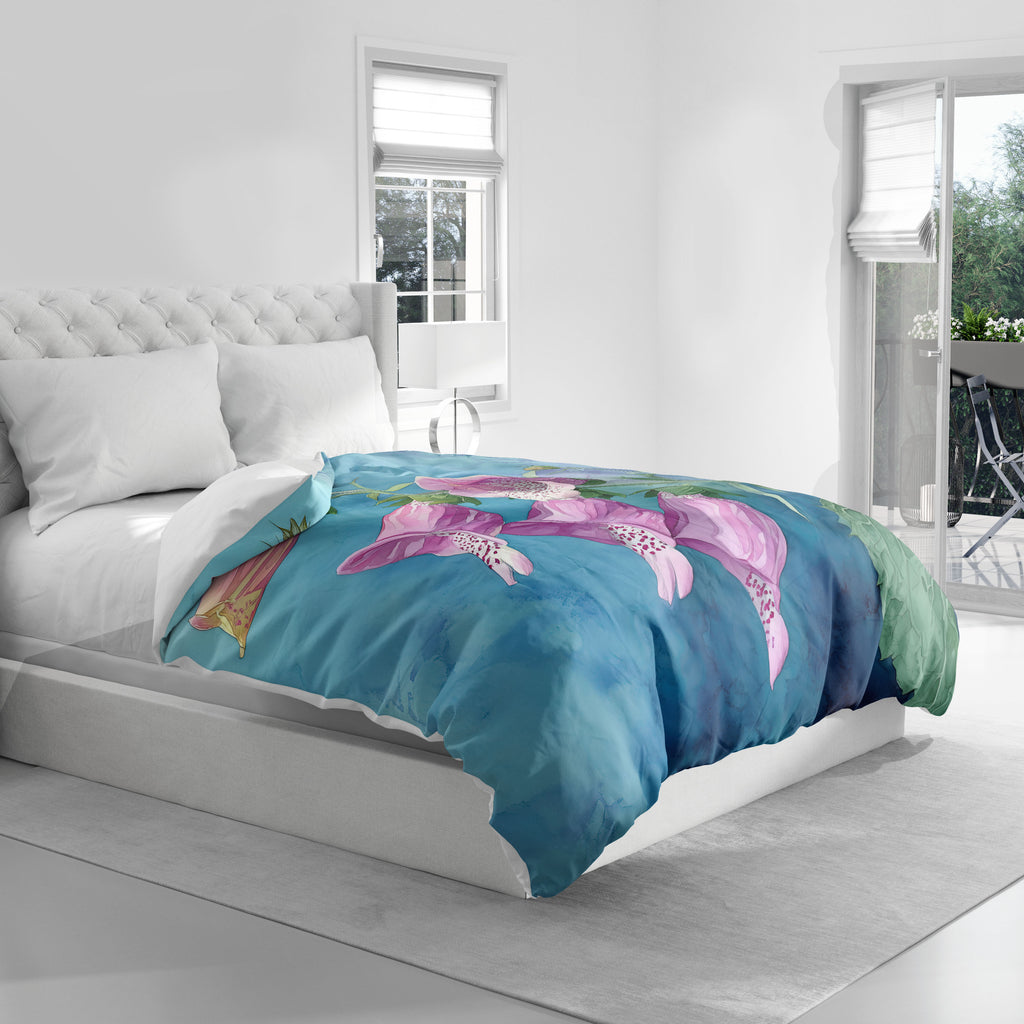 Floral Duvet Covers, Foxglove