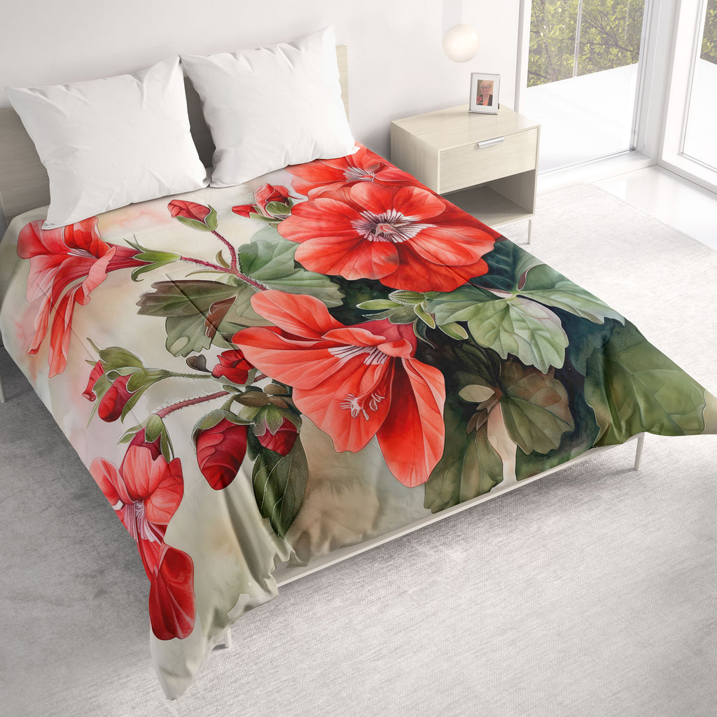 Floral Comforter, Geraniums