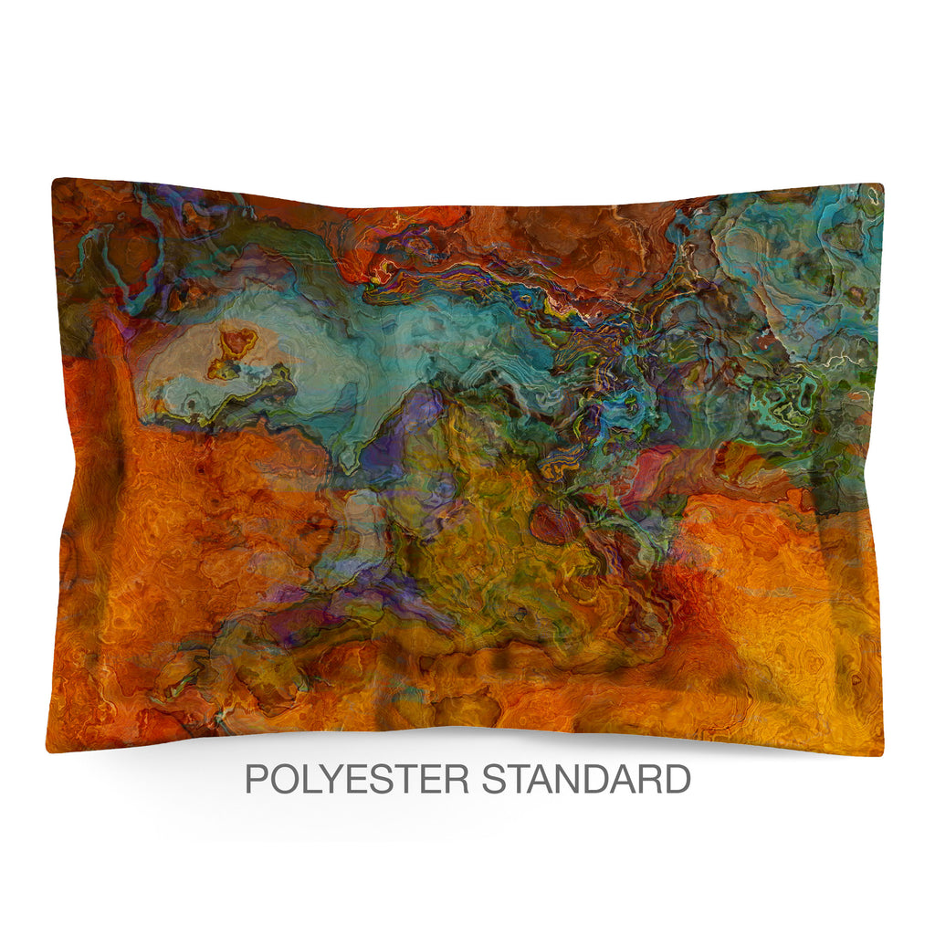 Abstract Shams in Cotton or Polyester, High Desert