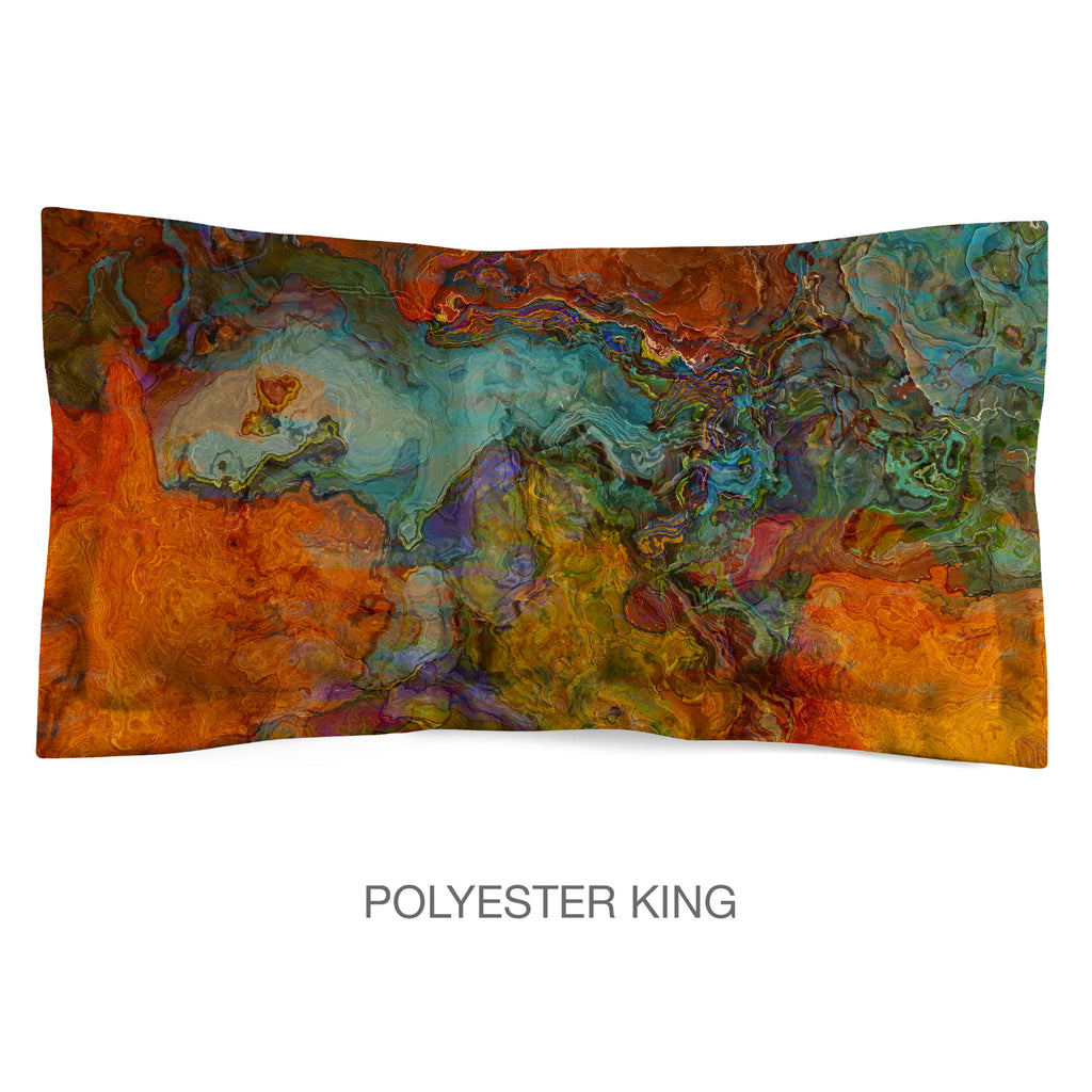 Abstract Shams in Cotton or Polyester, High Desert