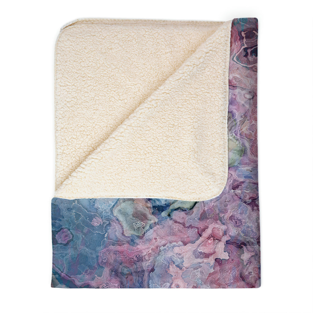 Abstract Fleece Throw, Ingenue