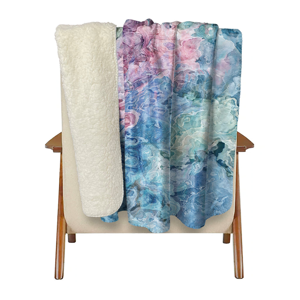 Abstract Fleece Throw, Ingenue