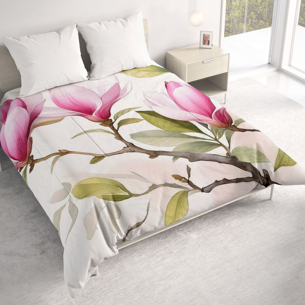 Floral Comforter, Japanese Magnolia