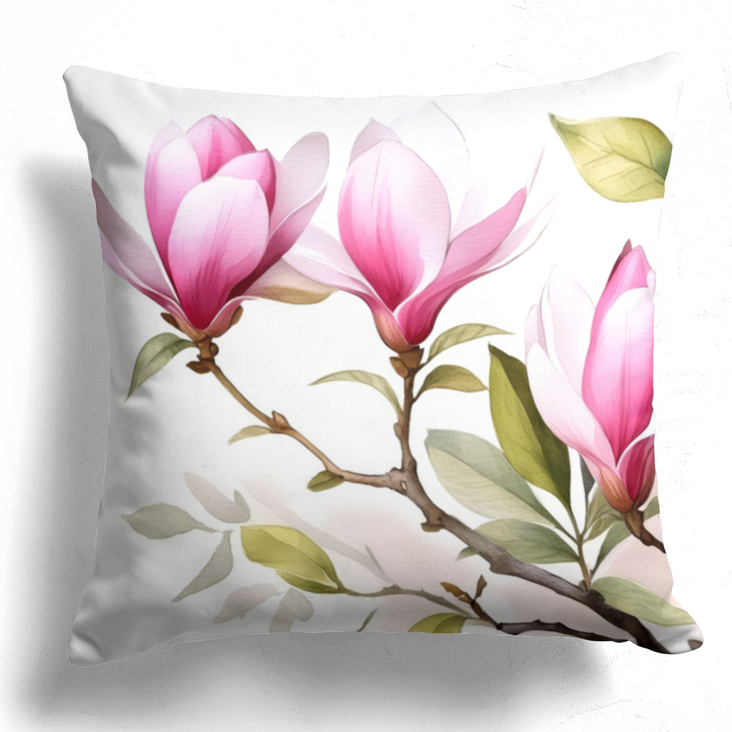 Floral Pillow Cover, Japanese Magnolia