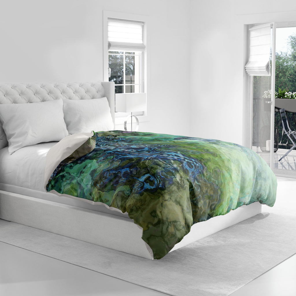 Abstract King, Queen or Twin Duvet Cover, Lake Houston