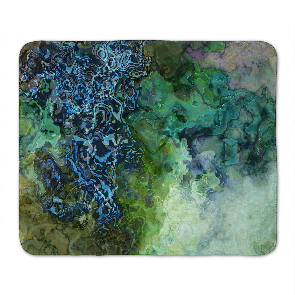 Abstract Fleece Throw, Lake Houston