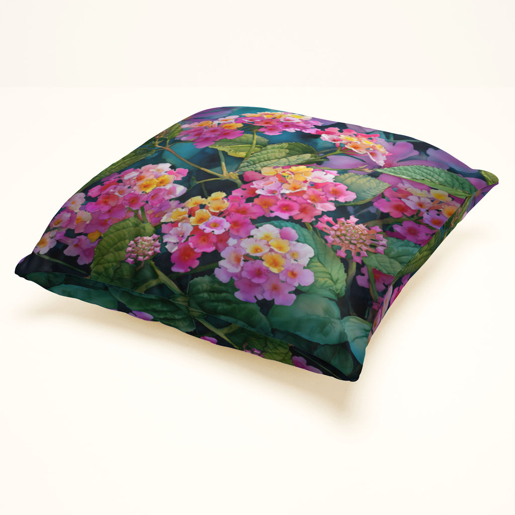Floral Pillow Cover, Lantana