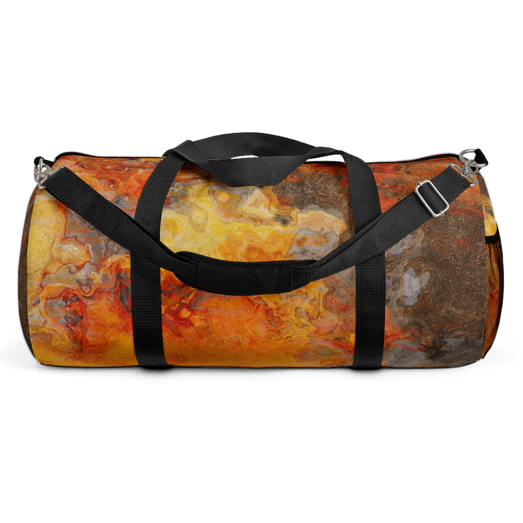 Duffle Bag, overnight travel bag, padded shoulder strap, abstract art