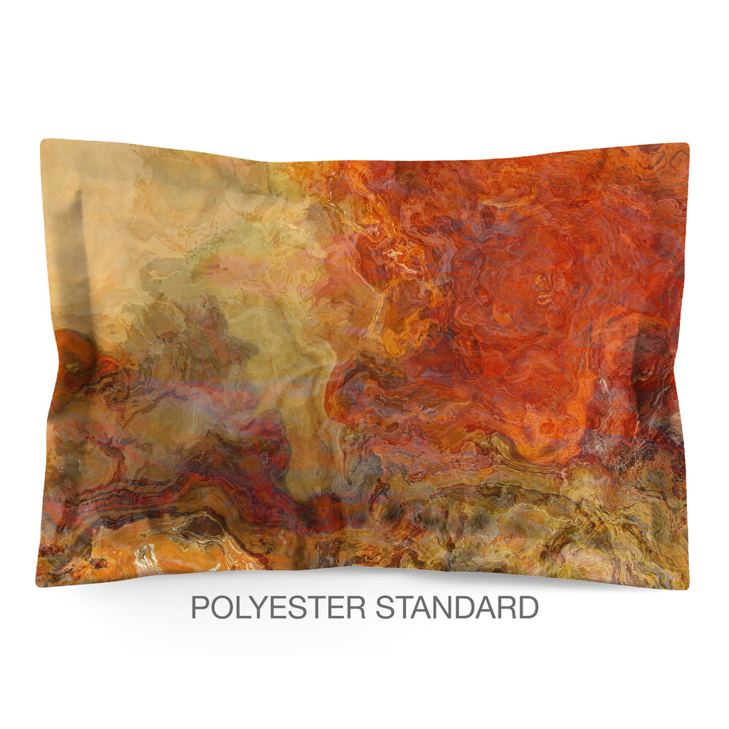 Abstract Shams in Cotton or Polyester, Magma